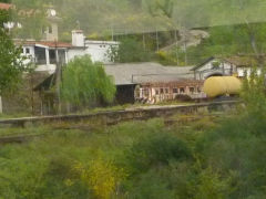 
Ex-Yugoslav railways unit '019102' at Livracao Station, Douro Railway, April 2012